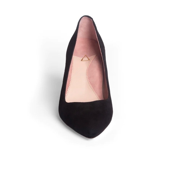 Ally Black Suede Block Heel Pumps **FREE SHIPPING** - Picture 6 of 13